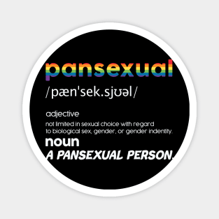 Pansexual Definition Shirt Funny Pride LGBT Magnet